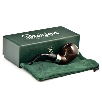 Курительная трубка Peterson De Luxe System Dark Smooth 3s P-Lip, без фильтра